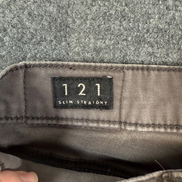 Lucky Brand Pants Mens 36x32 Gray Chinos 121 Slim Straight 5 Pocket - Picture 5 of 13